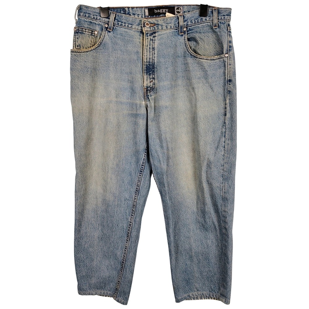 Levis Mens SZ 38 SilverTab Baggy Jeans Light Wash Denim 90s Y2K Streetwear